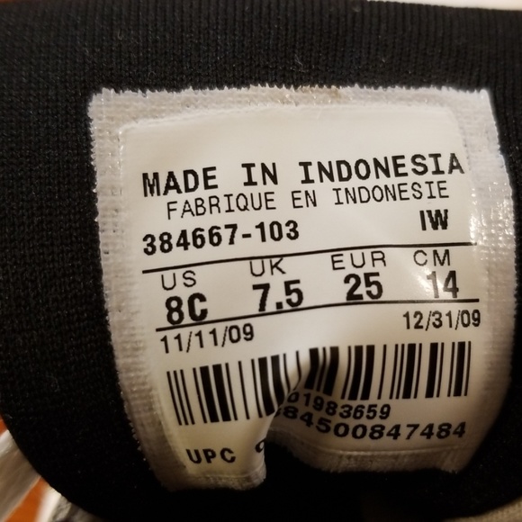 ***Sold***Nike Jordan 6 Retro Toddler Size 8. Ra - Picture 8 of 8